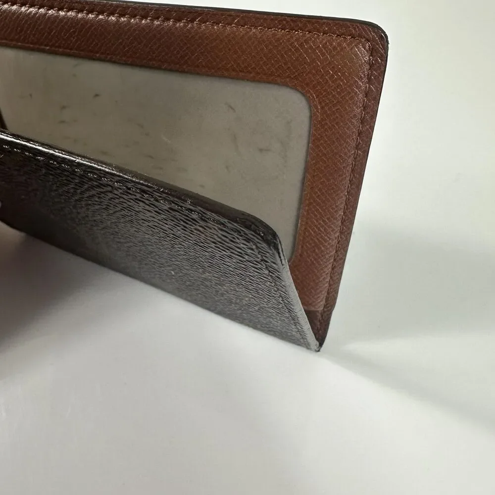 Louis Vuitton Wallet Mens One Size Brown Monogram Canvas ID Card Holder Spain